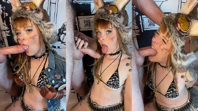 TANK GIRL LOVES TO GAG ON YOUR KNOB